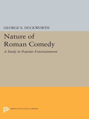 cover image of Nature of Roman Comedy